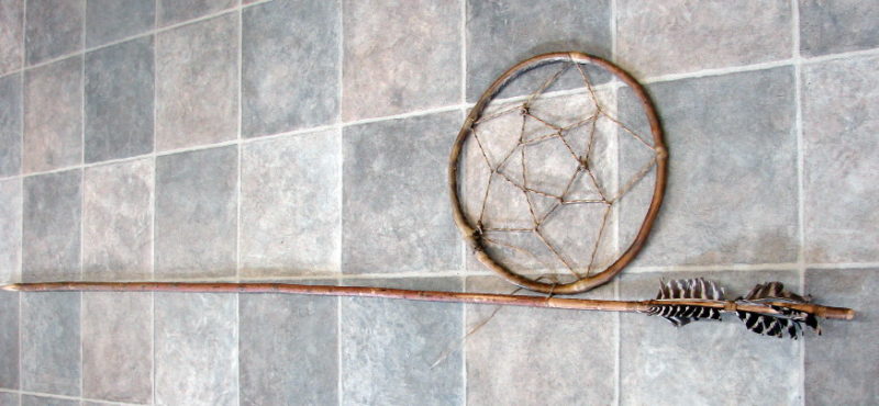 Authentic Native American Indian Dart and Hoop Game Hoop Spear, Moose-R-Us.Com Log Cabin Decor