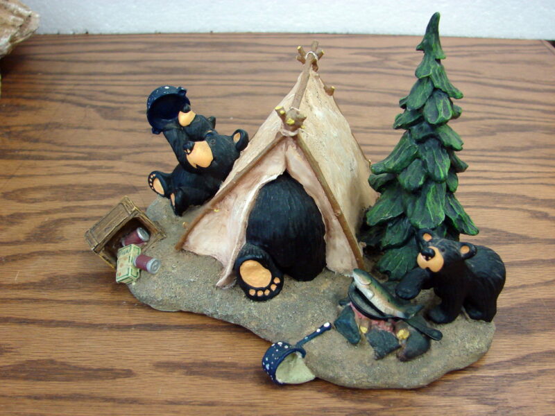 Big Sky Carvers Bearfoots Bears Jeff Fleming Camp Runamuck Black Bear, Moose-R-Us.Com Log Cabin Decor