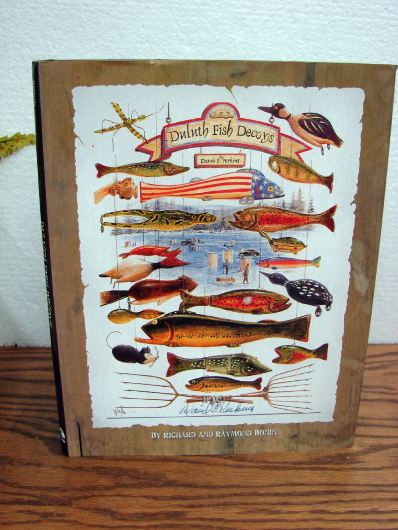 Vintage Duluth Fish Decoy DFD David Perkins Folk Art Book Signed, Moose-R-Us.Com Log Cabin Decor