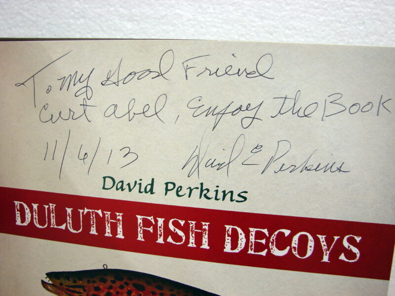 Vintage Duluth Fish Decoy DFD David Perkins Folk Art Book Signed, Moose-R-Us.Com Log Cabin Decor