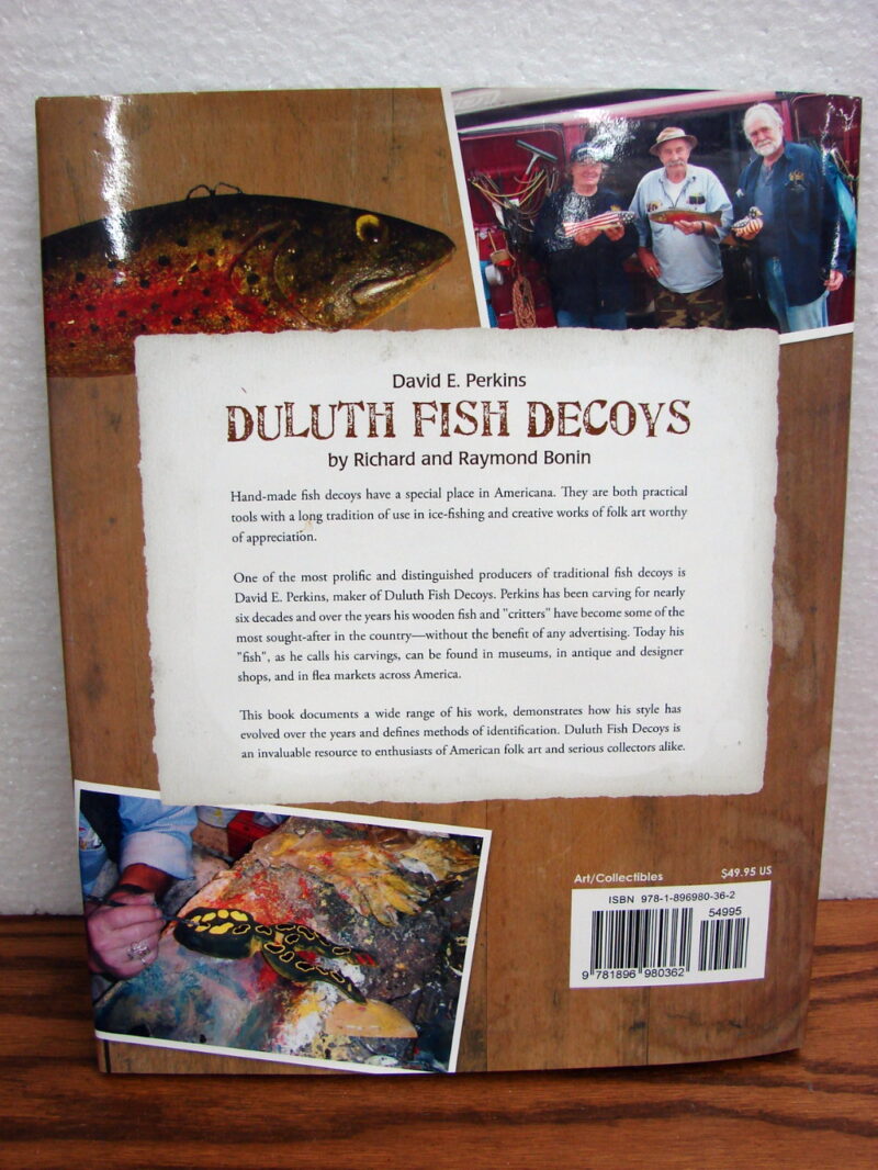 Vintage Duluth Fish Decoy DFD David Perkins Folk Art Book Signed, Moose-R-Us.Com Log Cabin Decor