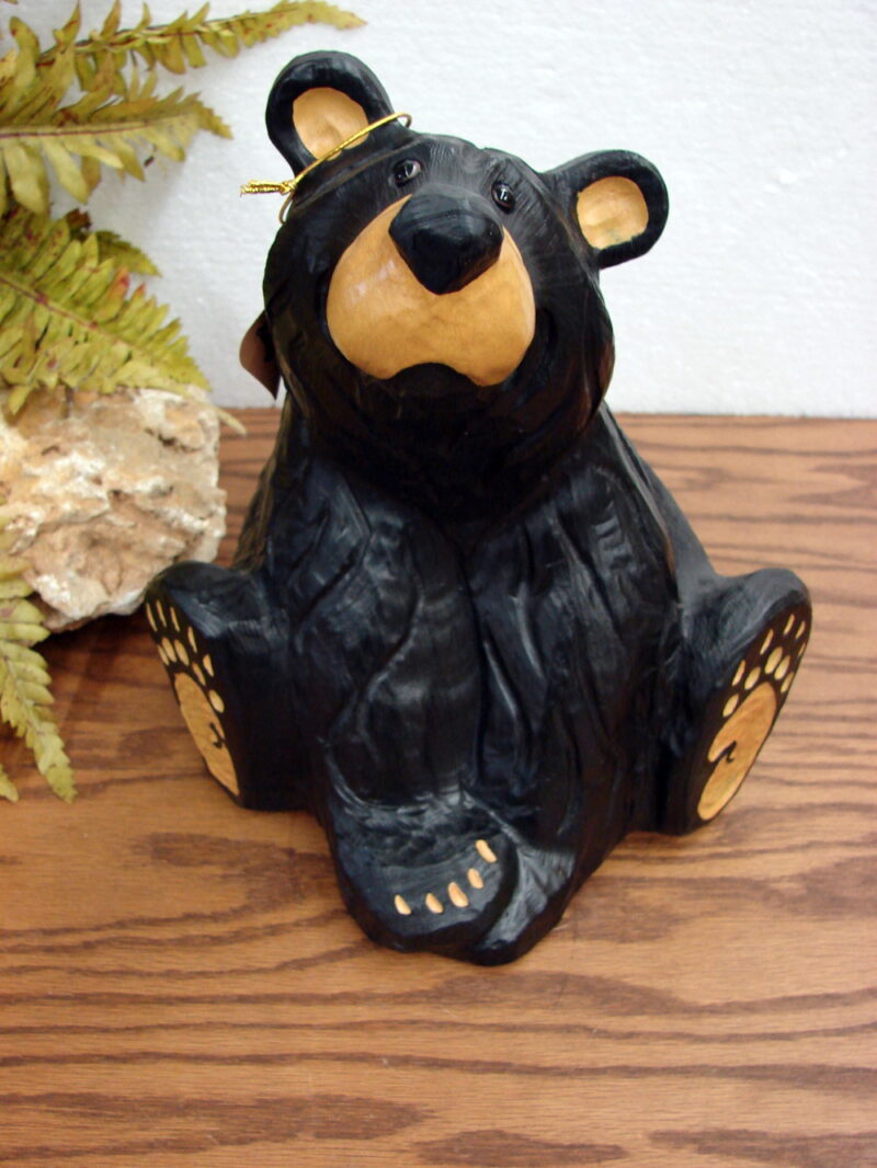 New Big Sky Carvers Bearfoots Bears Jeff Fleming Grand Jenny Sitting Bear, Moose-R-Us.Com Log Cabin Decor