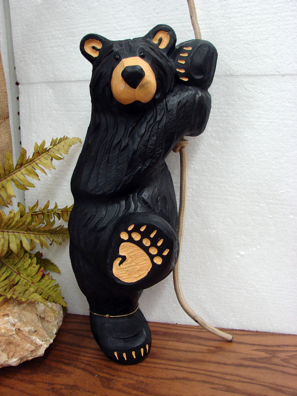 アメリカ雑貨 ビッグスカイベアーズ Jeff Fleming 木彫り 熊 置物-