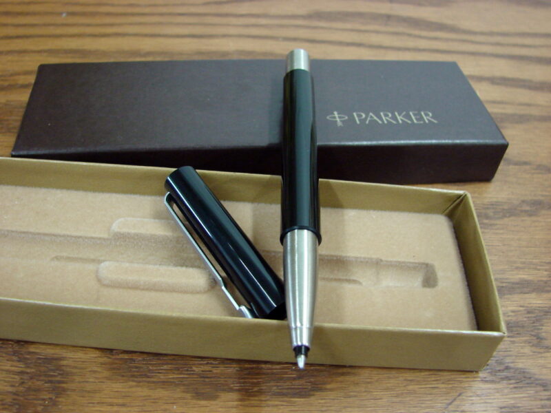 Vintage Parker ITT San Pedro 1984 Advertising Pen NIB, Moose-R-Us.Com Log Cabin Decor