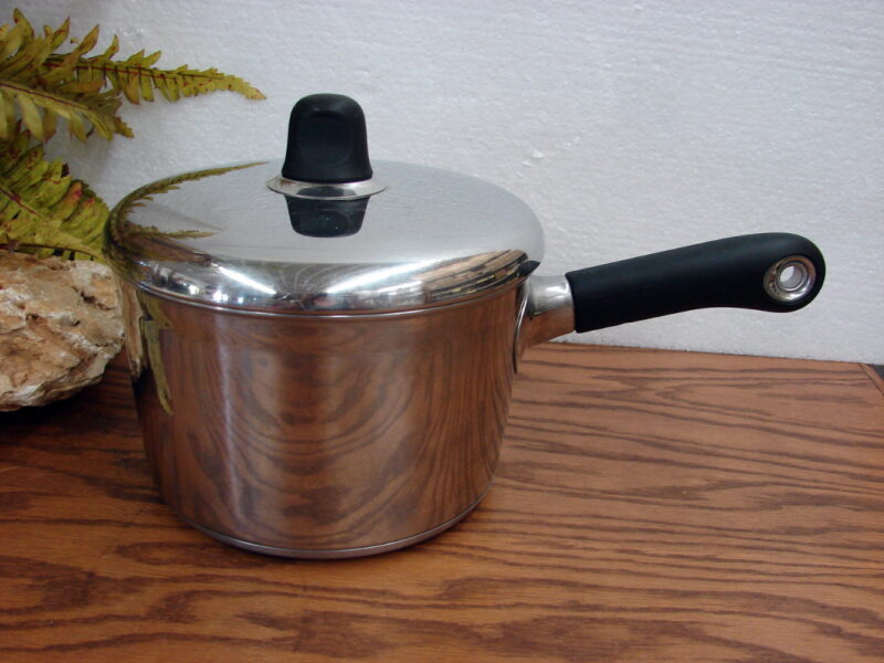 Revere Ware Stainless Steel Sauce Pan Skillet RevereWare, Moose-R-Us.Com Log Cabin Decor