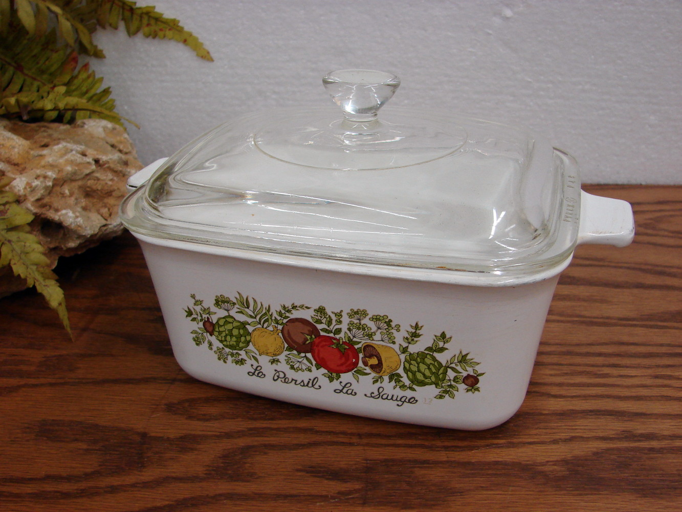 Vintage Corning Ware 3 Quart Casserole Dish L'Echalote La