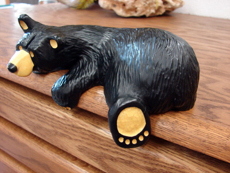 Big Sky Carvers Jeff Fleming Bear Foot Bears Shelf Sitter Raymond, Moose-R-Us.Com Log Cabin Decor