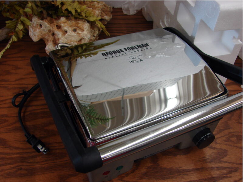 Brand New George Foreman Panini Press Griddle and Open Grill PN2PC180, Moose-R-Us.Com Log Cabin Decor