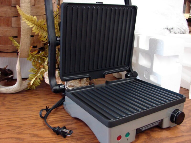 Brand New George Foreman Panini Press Griddle and Open Grill PN2PC180, Moose-R-Us.Com Log Cabin Decor