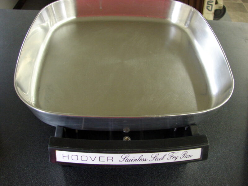 Vintage Hoover Electric Fry Pan Chicken Fryer Broiler Stainless Steel Complete, Moose-R-Us.Com Log Cabin Decor