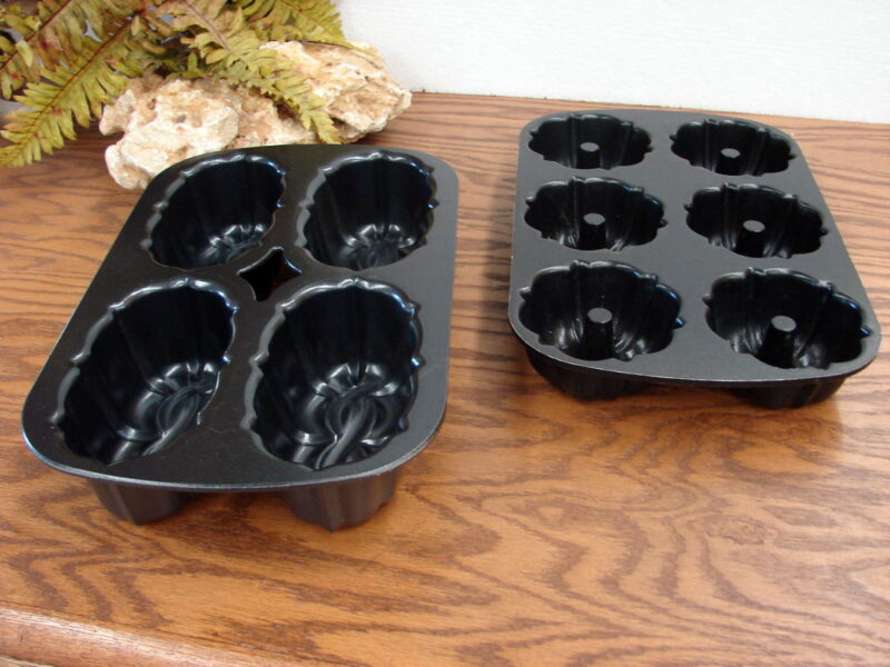 Scandinavian Nordic Ware Heavy Duty Bundt Mini Loaf Bundt-lette Baking Pan, Moose-R-Us.Com Log Cabin Decor