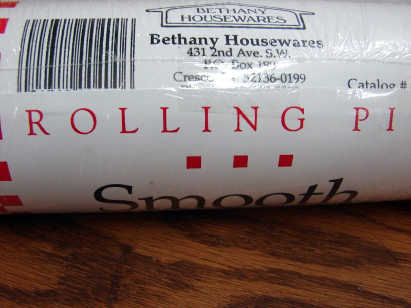 Brand New Bethany Housewares Hard Maple Smooth 10&#8243; Rolling Pin Red Wood Handles, Moose-R-Us.Com Log Cabin Decor