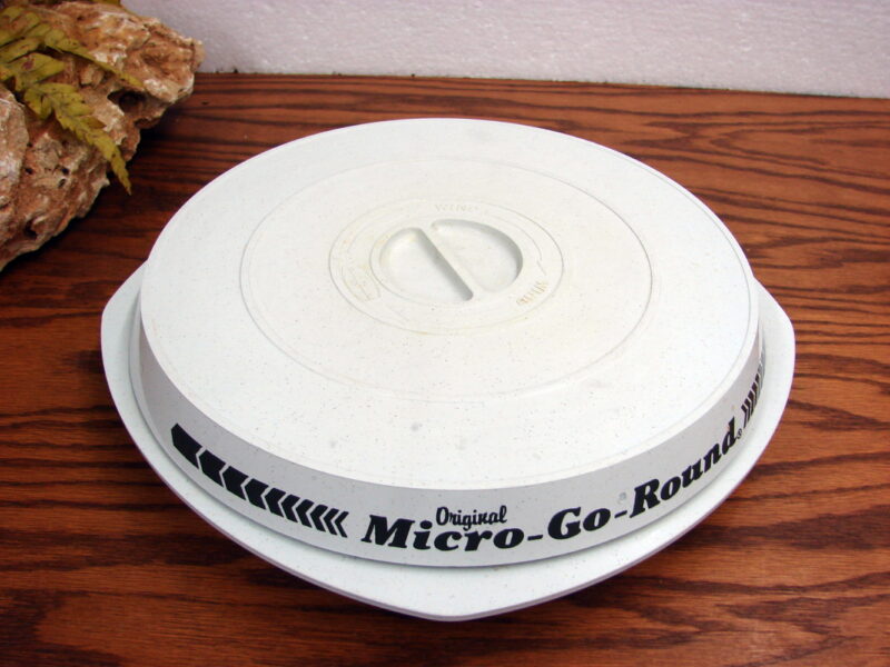 Vintage Nordic Ware Micro-Go-Round Microwave Turntable Off/On Toggle, Moose-R-Us.Com Log Cabin Decor