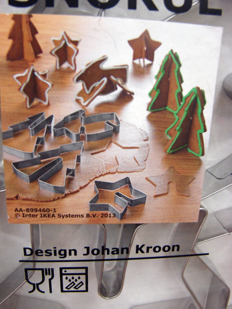 Ikea Snokul Vinterkul 6 Cookie Cutters Set Holiday Christmas Tree Star Reindeer, Moose-R-Us.Com Log Cabin Decor