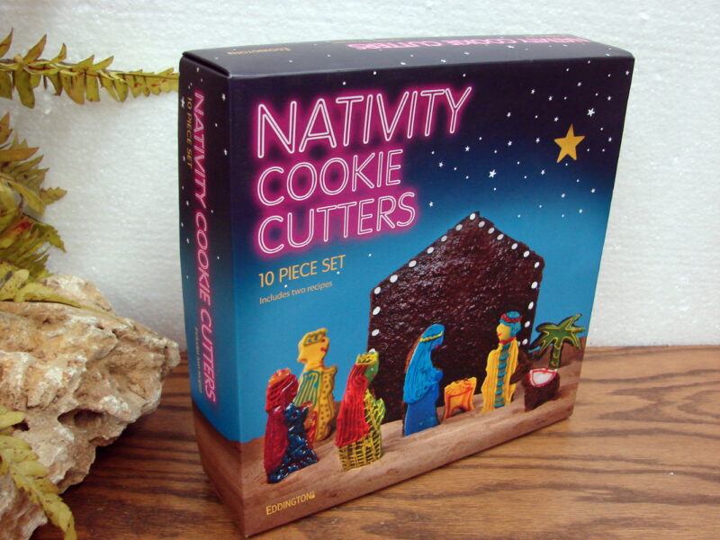 Eddington Aluminum 10 Pc Nativity Cookie Cutters Set Christmas Cookies, Moose-R-Us.Com Log Cabin Decor