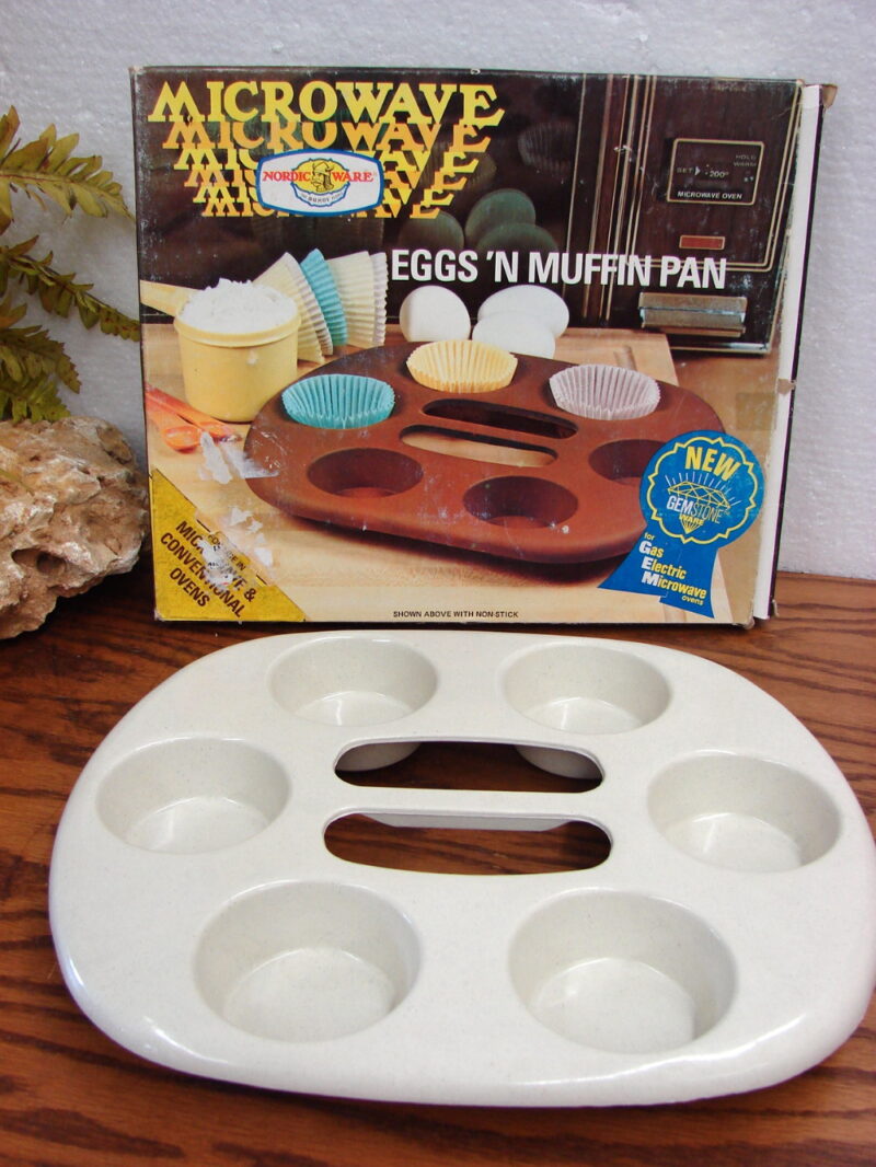 Scandinavian Nordic Ware Eggs &#8216;N Muffin Pan Holds 6 Microwave, Moose-R-Us.Com Log Cabin Decor