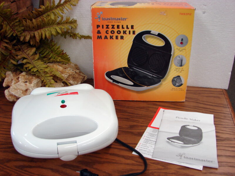 Vintage Electric Pizzelle Baker Authentic Waffle Cookie Iron Toastmaster NIB #208, Moose-R-Us.Com Log Cabin Decor