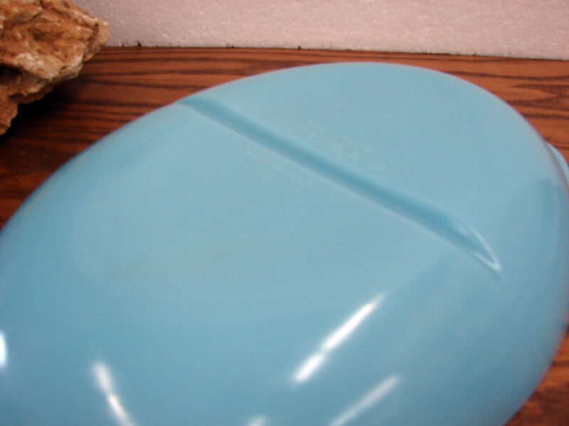 Vintage PYREX Solid Delphite Blue #1063 1 1/2 Qt Divided Dish, Moose-R-Us.Com Log Cabin Decor