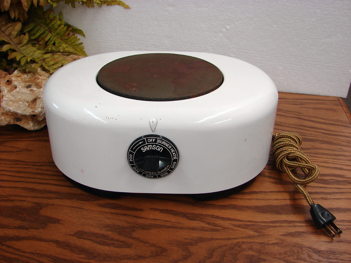 Vintage Retro Round Ball GE Chrome Electric Kettle Water Heater Tea Coffee  K42 Box -  Log Cabin Decor