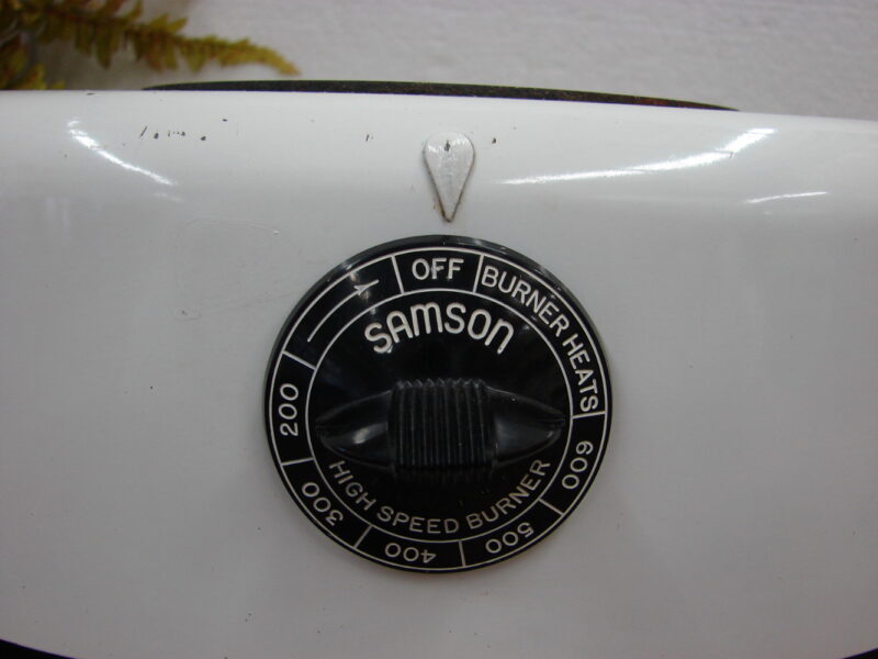 Vintage Enamel Oversized Cook Top Samson Electric Burner No. 3346 Portable, Moose-R-Us.Com Log Cabin Decor