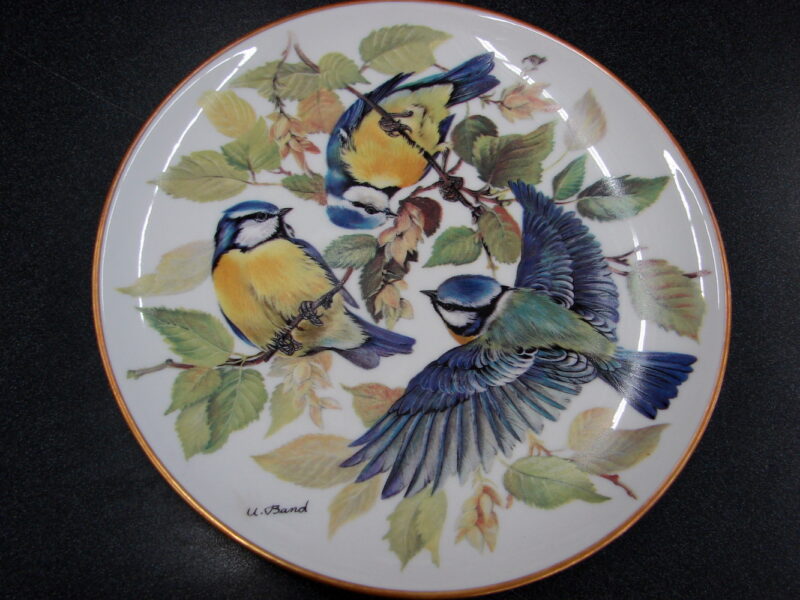 Set/8 Europäische Singvögel von Ursula Band Bird Plate Collection Plates WWF, Moose-R-Us.Com Log Cabin Decor