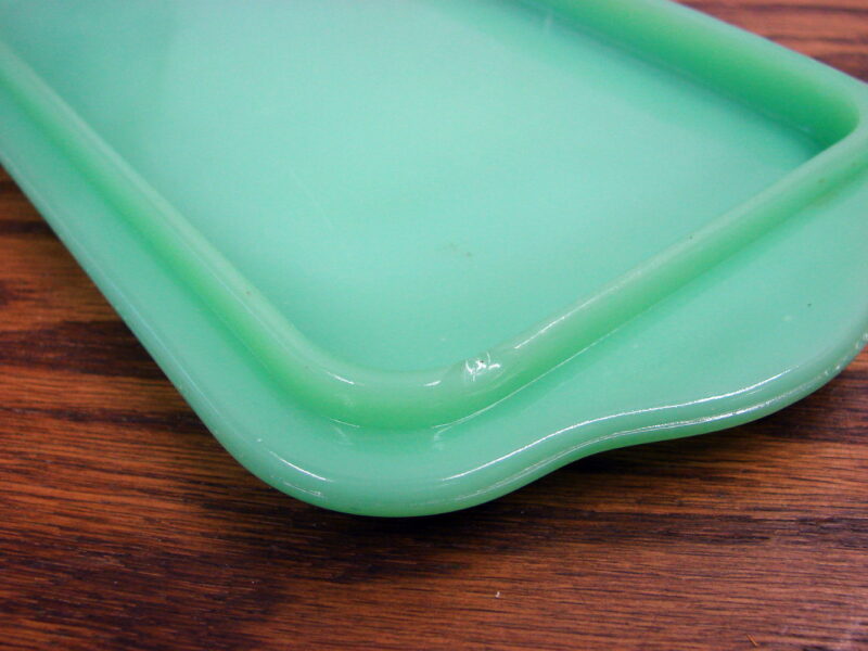 Vintage Fire-King Jade Philbe Rectangle Loaf Pan Lid Only as is, Moose-R-Us.Com Log Cabin Decor