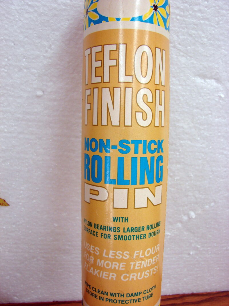 Vintage Norplac Teflon Finish Non Stick Rolling Pin in Cardboard Sleeve, Moose-R-Us.Com Log Cabin Decor