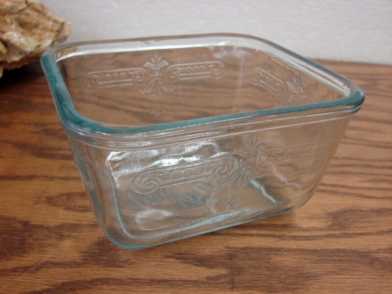 Vintage Fire King Sapphire Blue Philbe Refrigerator Dish Small No Lid, Moose-R-Us.Com Log Cabin Decor