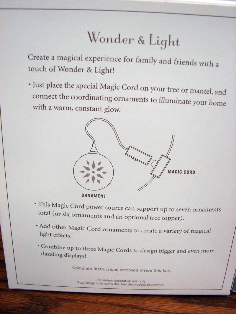 Hallmark Keepsake Wonder Light Magic Cord Electrical Power Supply, Moose-R-Us.Com Log Cabin Decor