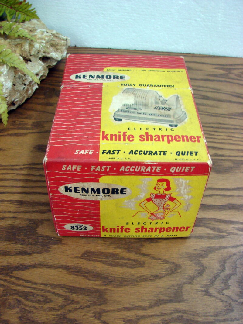 Vintage Kenmore Electric Knife Sharpener Box Instruction Book #8353, Moose-R-Us.Com Log Cabin Decor