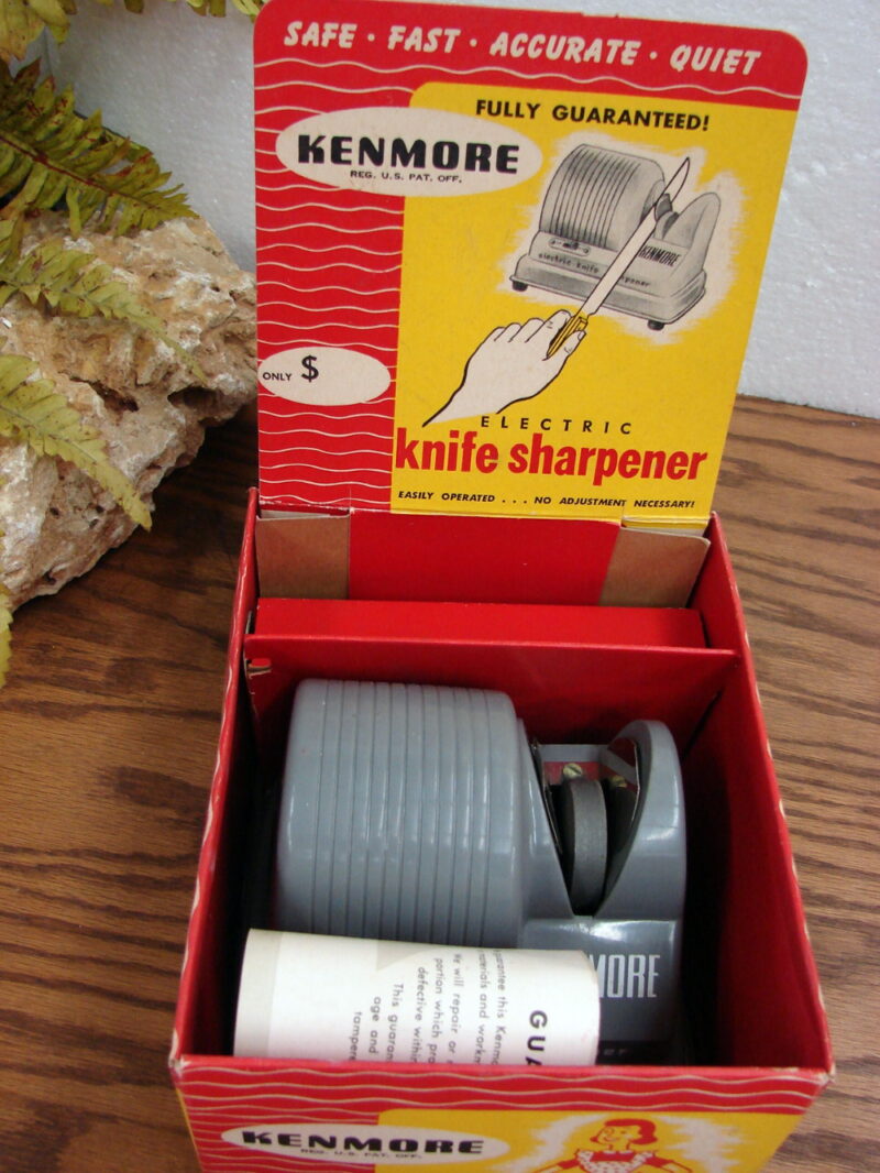 Vintage Kenmore Electric Knife Sharpener Box Instruction Book #8353, Moose-R-Us.Com Log Cabin Decor