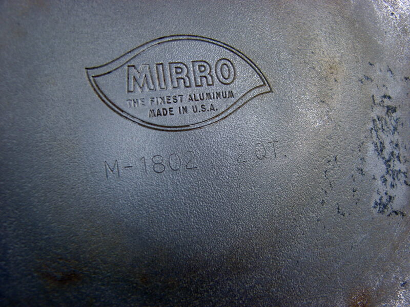 Vintage Mirro Aluminum #1802 2 Quart Double Boiler Art Deco Design USA, Moose-R-Us.Com Log Cabin Decor