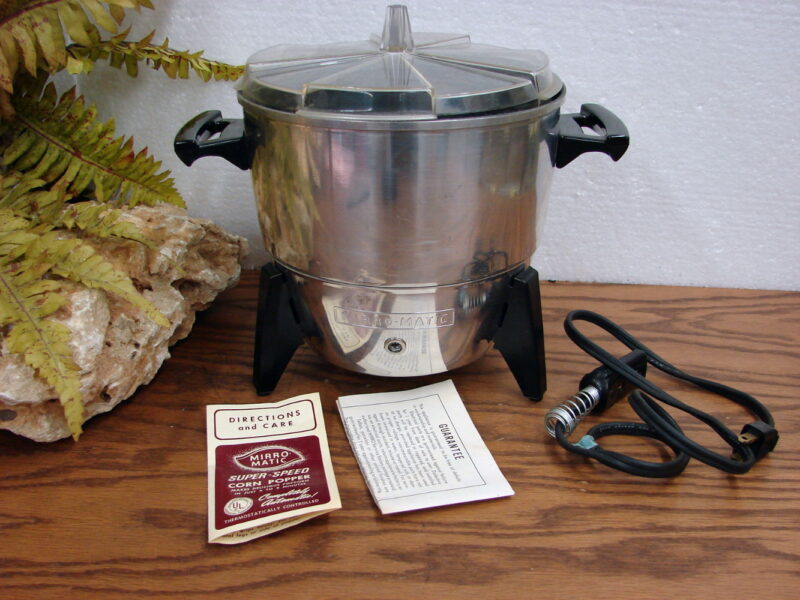 Vintage Jolly Time Mirro Atomic Electric Popcorn Popper M-0117 New, Moose-R-Us.Com Log Cabin Decor