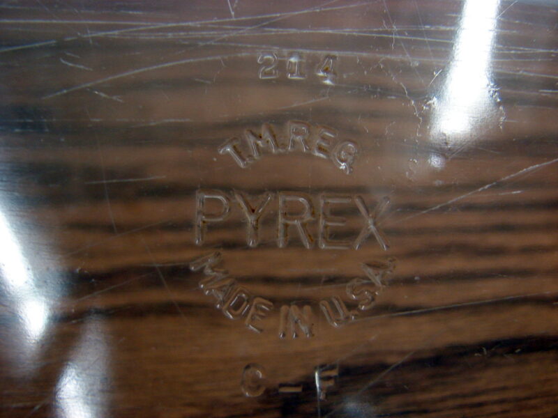 Vintage PYREX #214 Large Loaf Bread Pan Clear Glass, Moose-R-Us.Com Log Cabin Decor