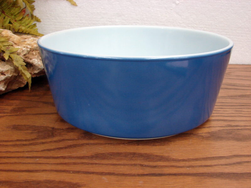 Vintage PYREX #485 Brittany Blue Bowl Casserole Deep Dish Round, Moose-R-Us.Com Log Cabin Decor