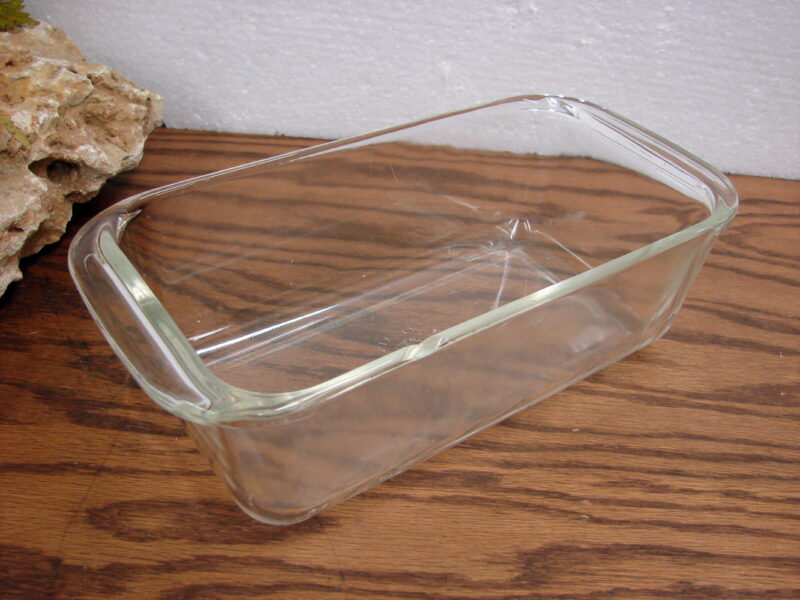 Vintage PYREX #213 Loaf Bread Pan Clear Glass 1 1/2 Quart Set/3, Moose-R-Us.Com Log Cabin Decor