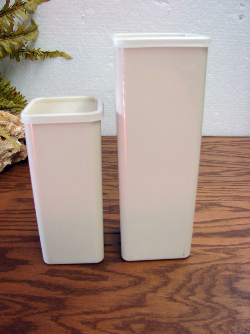 Tupperware Butter Cracker Cheese Keeper Container Holder USA 3 Pc Set #1829, Moose-R-Us.Com Log Cabin Decor