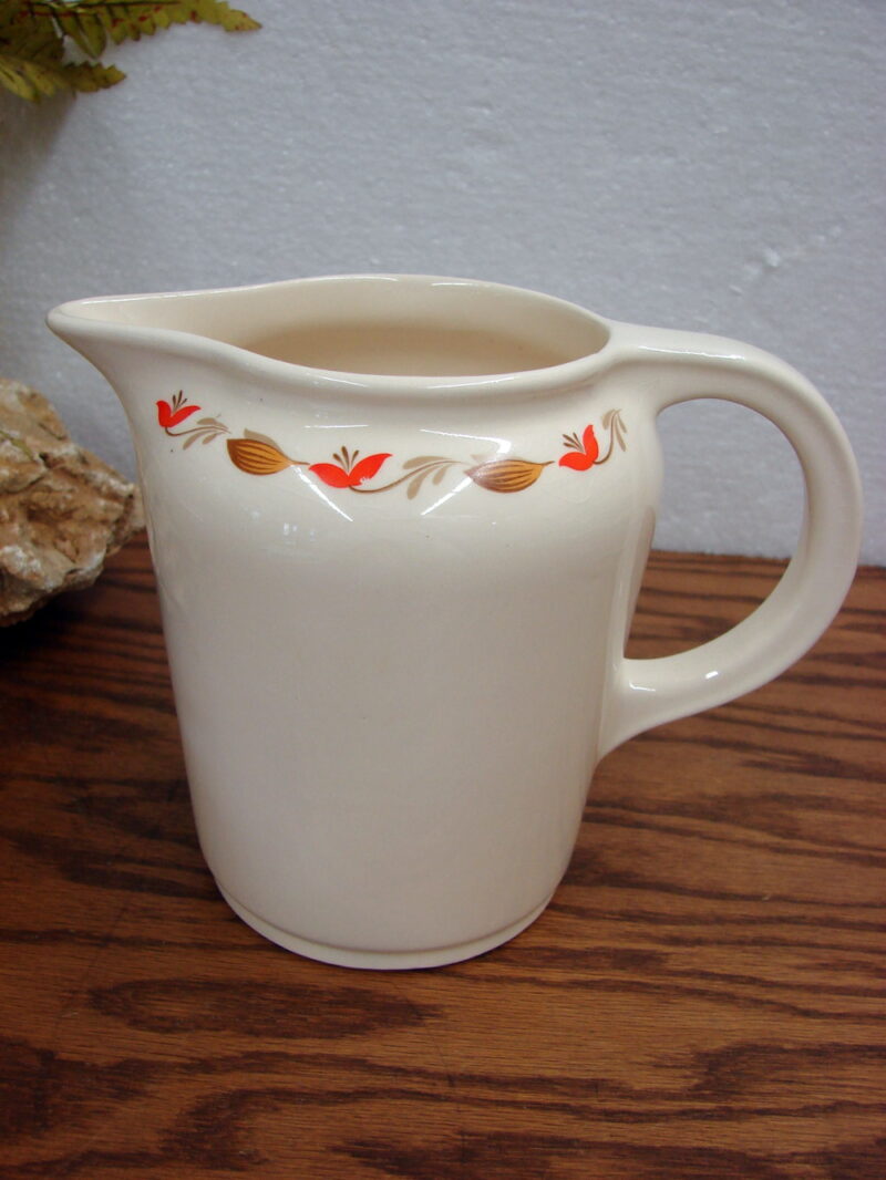 Vintage Universal Cambridge Largo Autumn Leaf Pottery Pitcher Ovenproof, Moose-R-Us.Com Log Cabin Decor