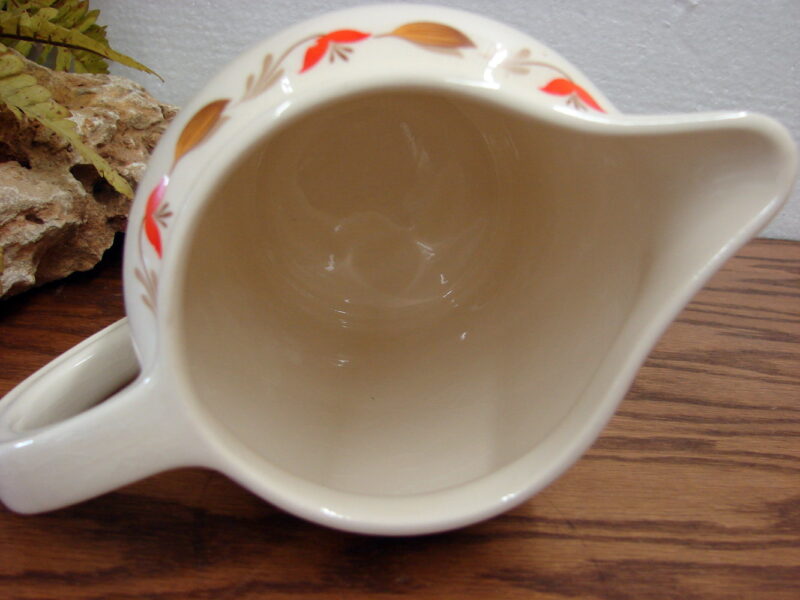 Vintage Universal Cambridge Largo Autumn Leaf Pottery Pitcher Ovenproof, Moose-R-Us.Com Log Cabin Decor