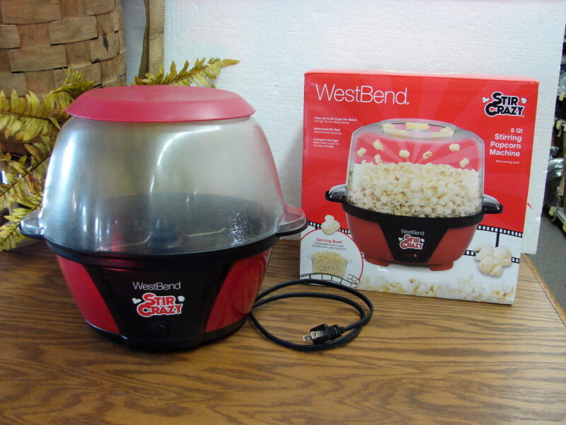 Stir Crazy West Bend Popcorn Popper #82505 Tested Works Great, Moose-R-Us.Com Log Cabin Decor