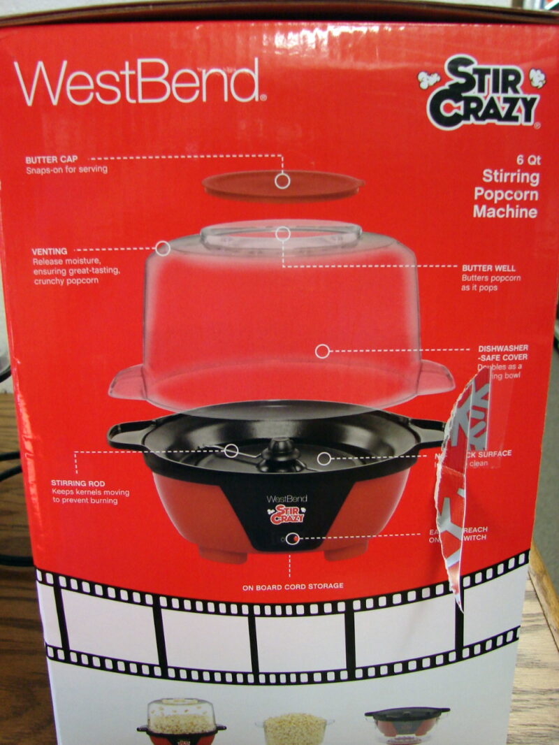 Stir Crazy West Bend Popcorn Popper #82505 Tested Works Great, Moose-R-Us.Com Log Cabin Decor