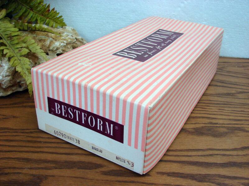 Vintage Prop 1950&#8217;s Bestform Bra Box Only Bandeau Shipping Label Dayton&#8217;s, Moose-R-Us.Com Log Cabin Decor