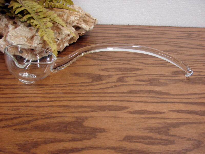 Viking Glass Crystal Punch Bowl Ladle w/ Pour Spout 14” Hand Blown, Moose-R-Us.Com Log Cabin Decor