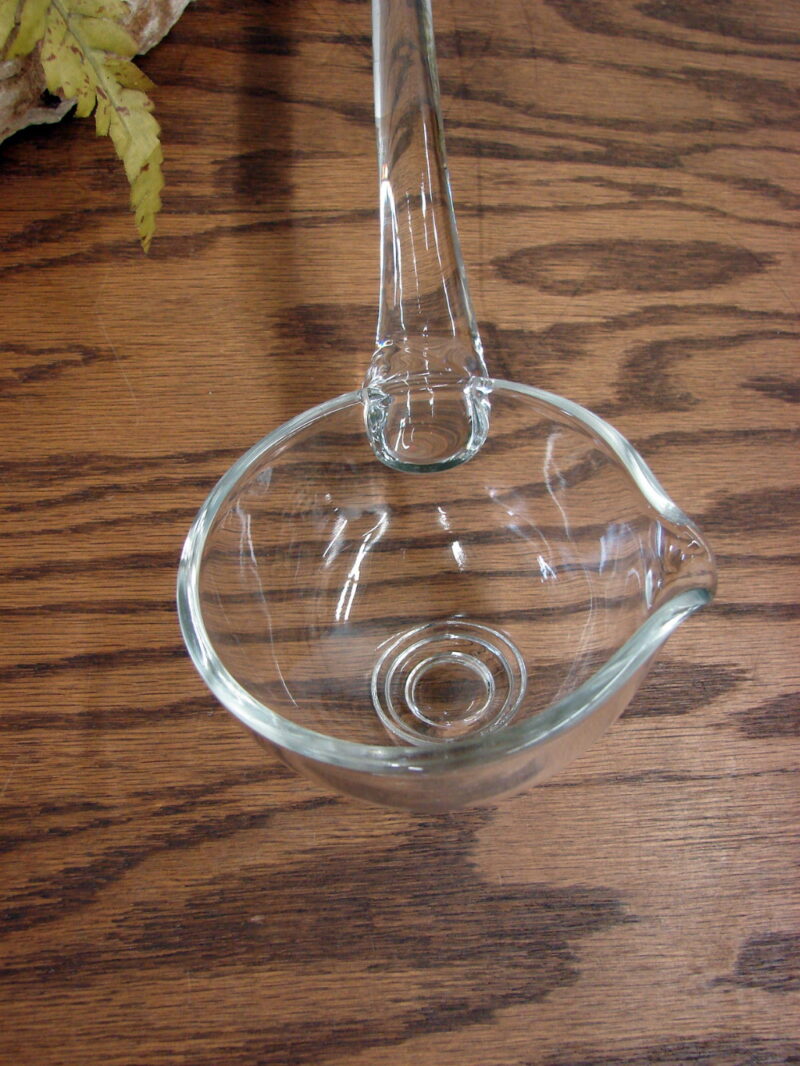 Viking Glass Crystal Punch Bowl Ladle w/ Pour Spout 14” Hand Blown, Moose-R-Us.Com Log Cabin Decor