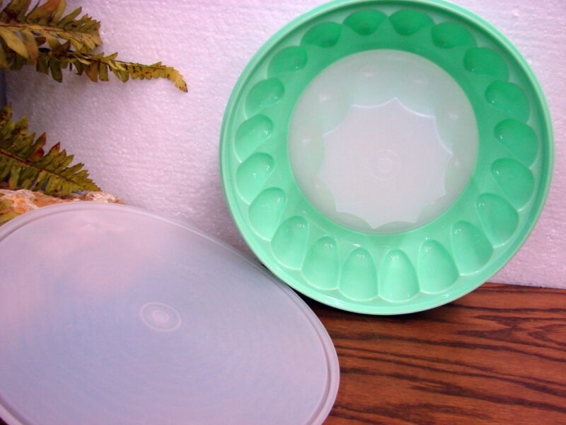 Vintage Tupperware 3 Pc Mint Green Jello Mold Ice Ring #1202, Moose-R-Us.Com Log Cabin Decor