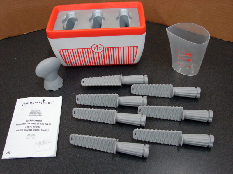 The Pampered Chef Quicksicle Popsicle Maker Plus Bonus Deluxe Accessory Set, Moose-R-Us.Com Log Cabin Decor