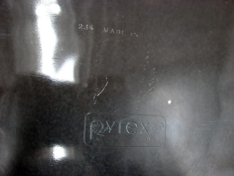 Newer Pyrex Clear Glass #234 Blue Tint Rectangular 17 x 10 Baking Dish, Moose-R-Us.Com Log Cabin Decor