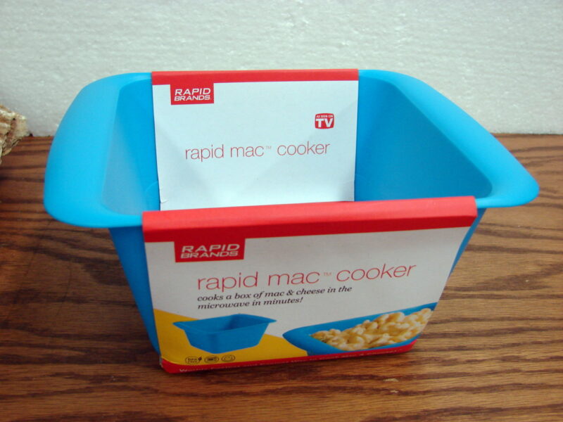 Brand New Rapid Brands Mac Cooker Box of Mac &#038; Cheese in Microwave in Mintutes, Moose-R-Us.Com Log Cabin Decor