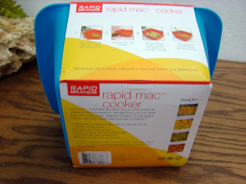 Brand New Rapid Brands Mac Cooker Box of Mac &#038; Cheese in Microwave in Mintutes, Moose-R-Us.Com Log Cabin Decor