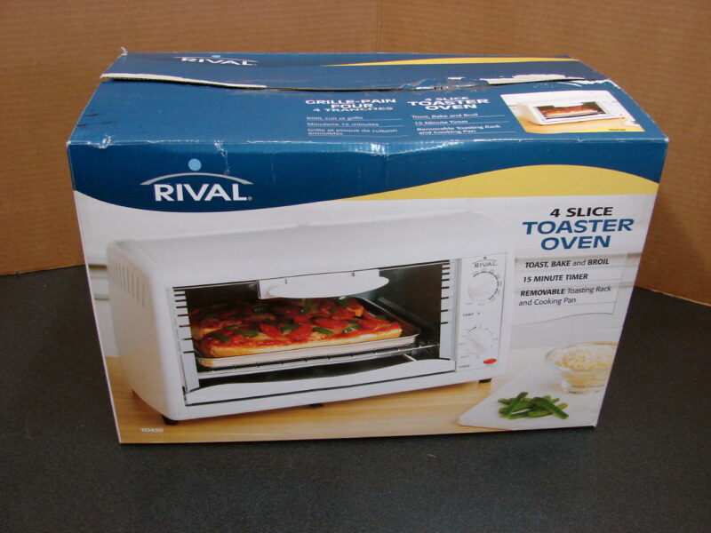 Compact Rival Toaster Over NIB Toast Bake Broil Timer Fish House Cabin, Moose-R-Us.Com Log Cabin Decor